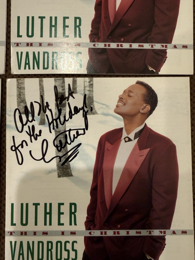 Luther Vandross autographed CD Booklet