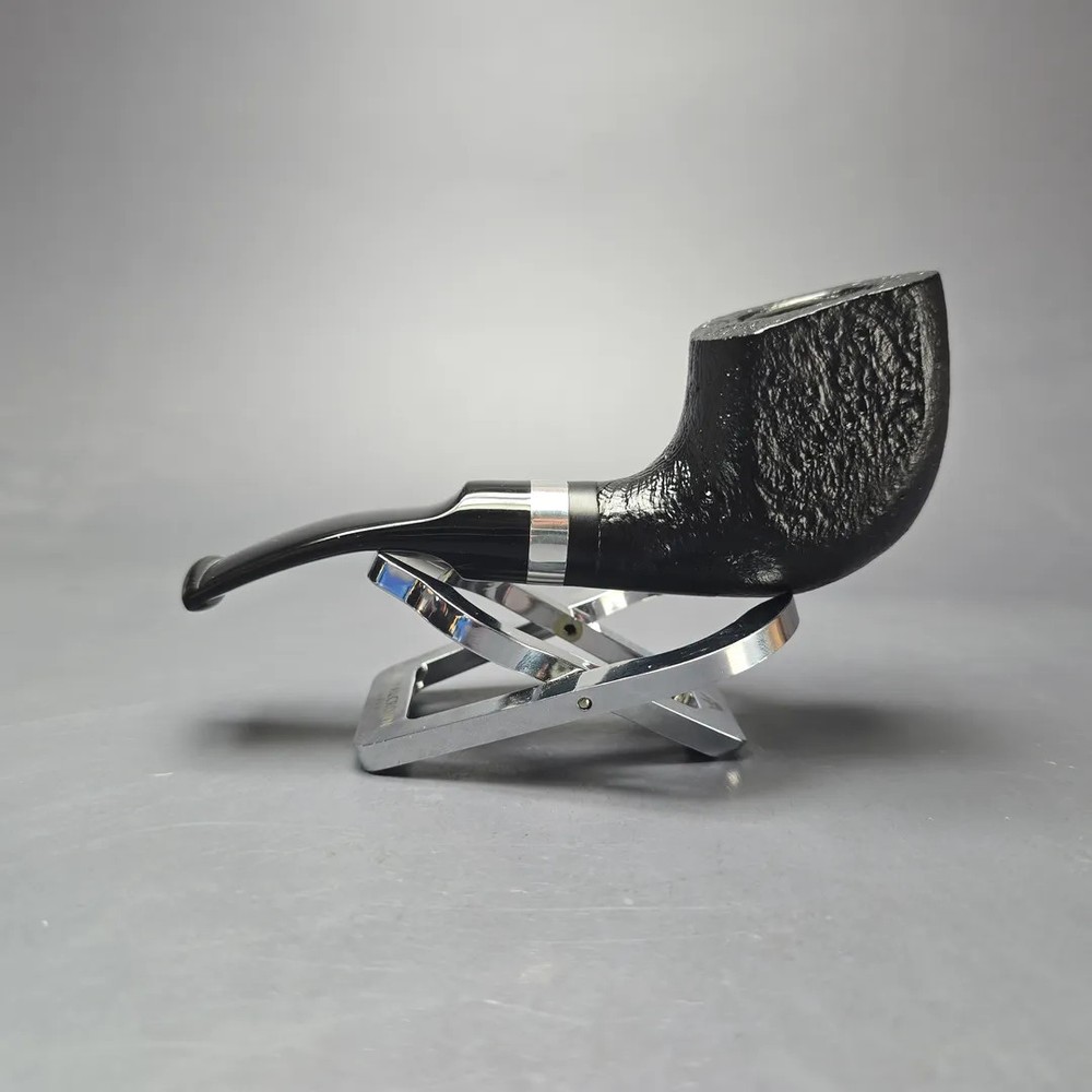 Morgan BlackJack 31 Sandblasted Panel Horn Briar Pipe, New