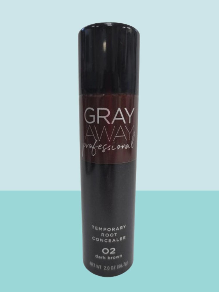 EVERPRO GRAY AWAY PROFESSIONAL TEMPORARY ROOT CONCEALER 02 DARK BROWN 2 OZ 2PCS
