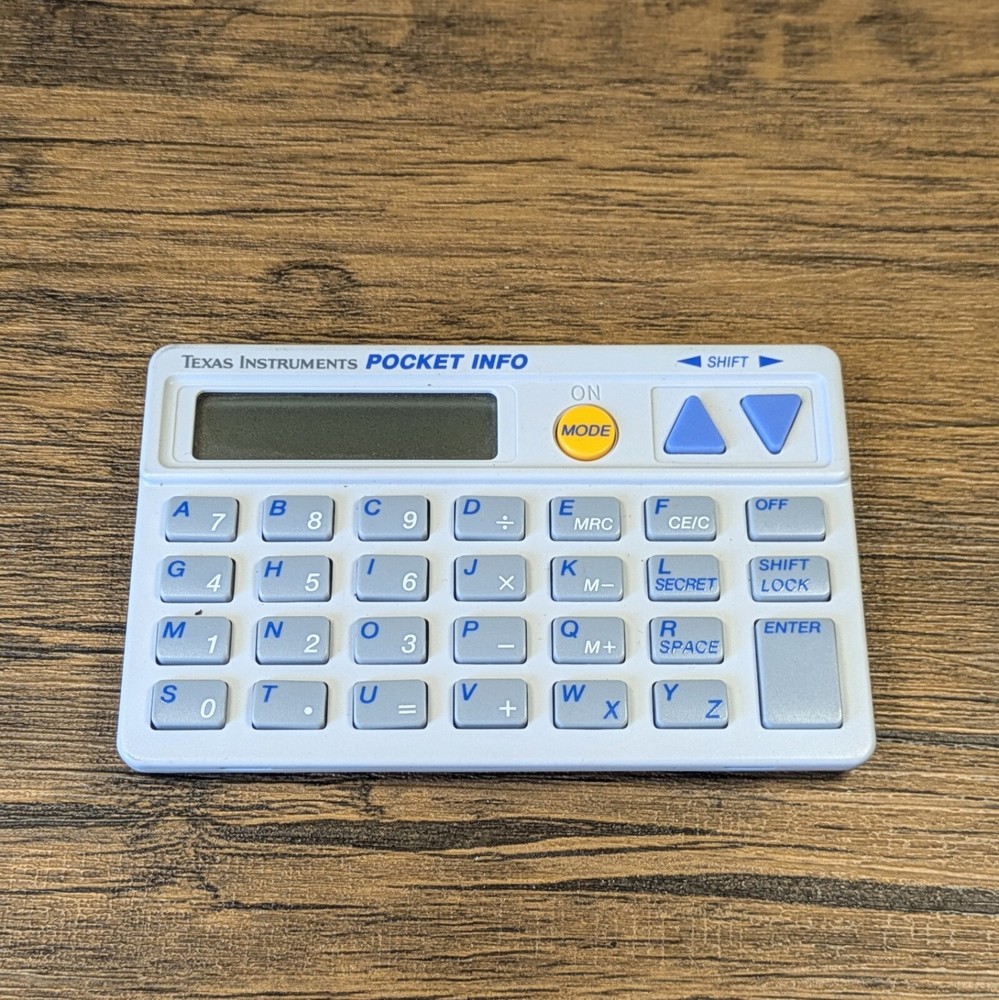 CR2016 - Texas Instruments Pocket Info I-0391, Display Issue*