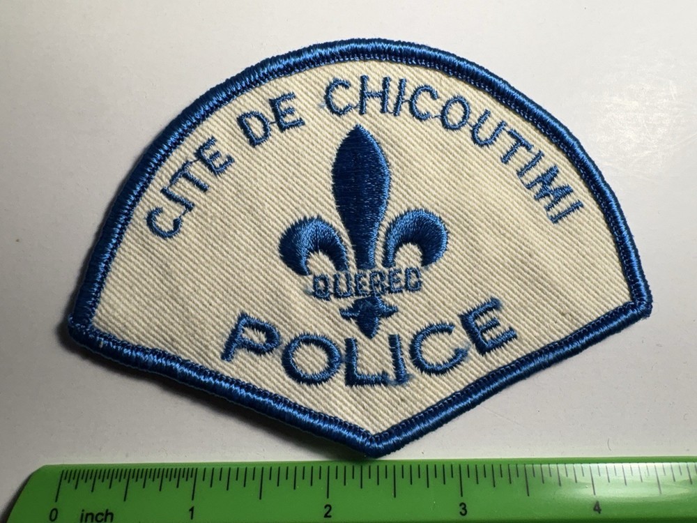 Cite De Chicoutimi Quebec Police Patch