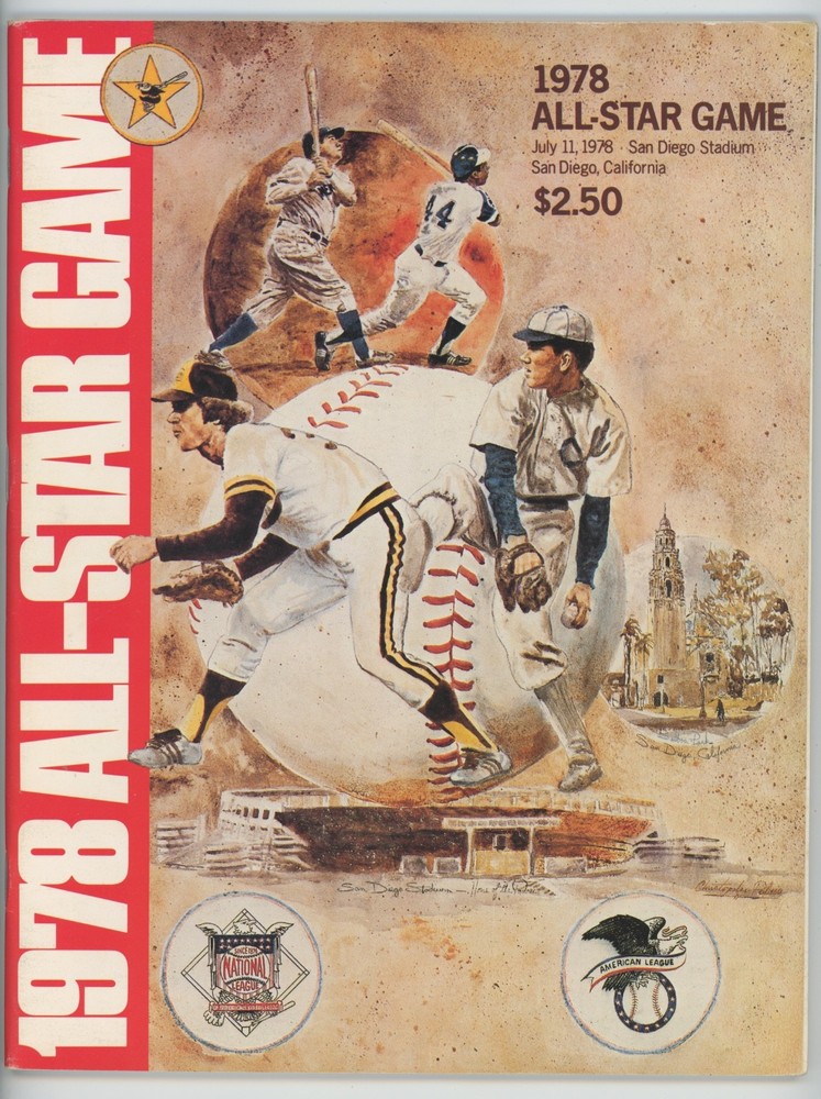 1978 All Star Baseball Game Program  Ex-Mt