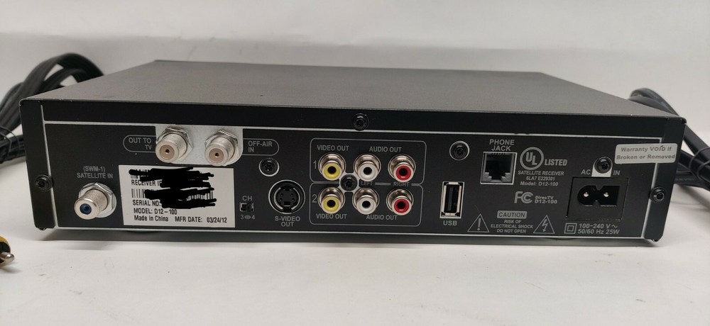 DIRECTV D12-100 No Remote No Access Card
