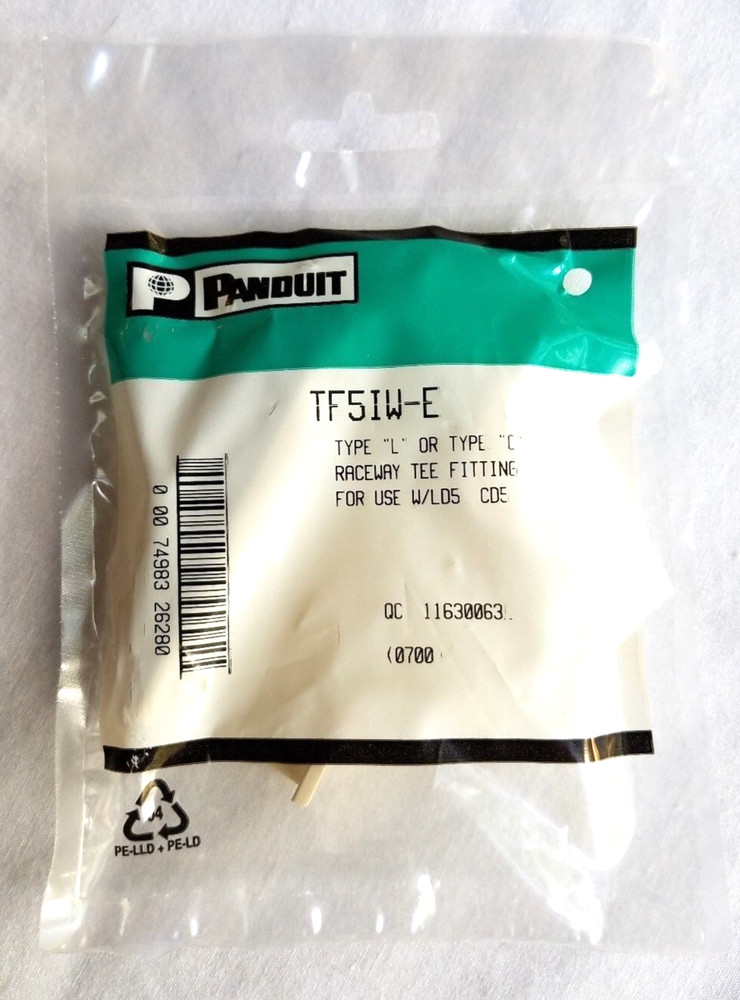 TF5IW-E Panduit LD5 Low Voltage Tee Fitting - Off White
