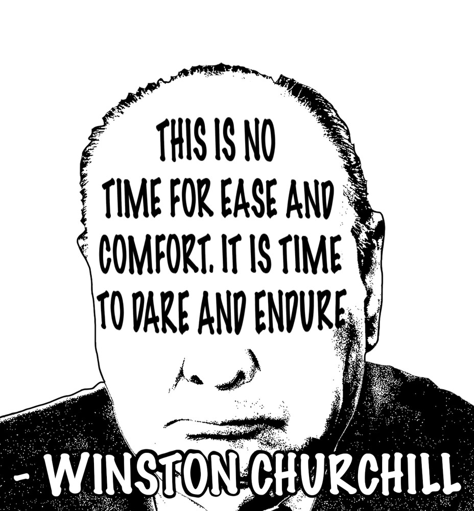 Winston Churchill Quote Sticker Collection