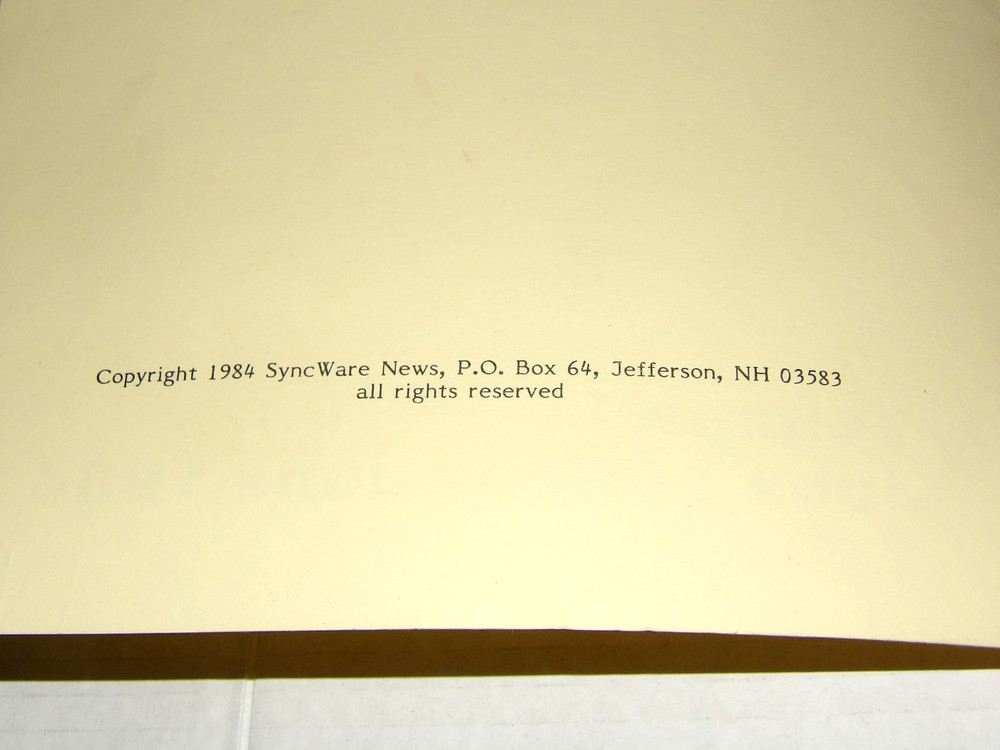 Syncware News Volume 1 Complete Timex-Sinclair Technical Journal 1983-1984