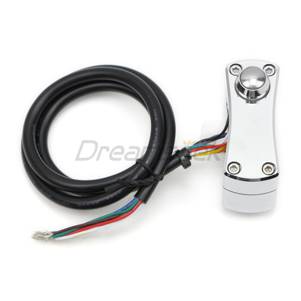 1'' Handlebar Control Switch Button Horn Turn Signal Universal for Harley Chrome