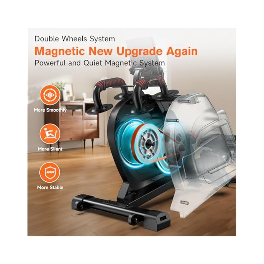 Magnetic Rowing Machine, Folding, 360 LB Capacity, with Tablet Holder