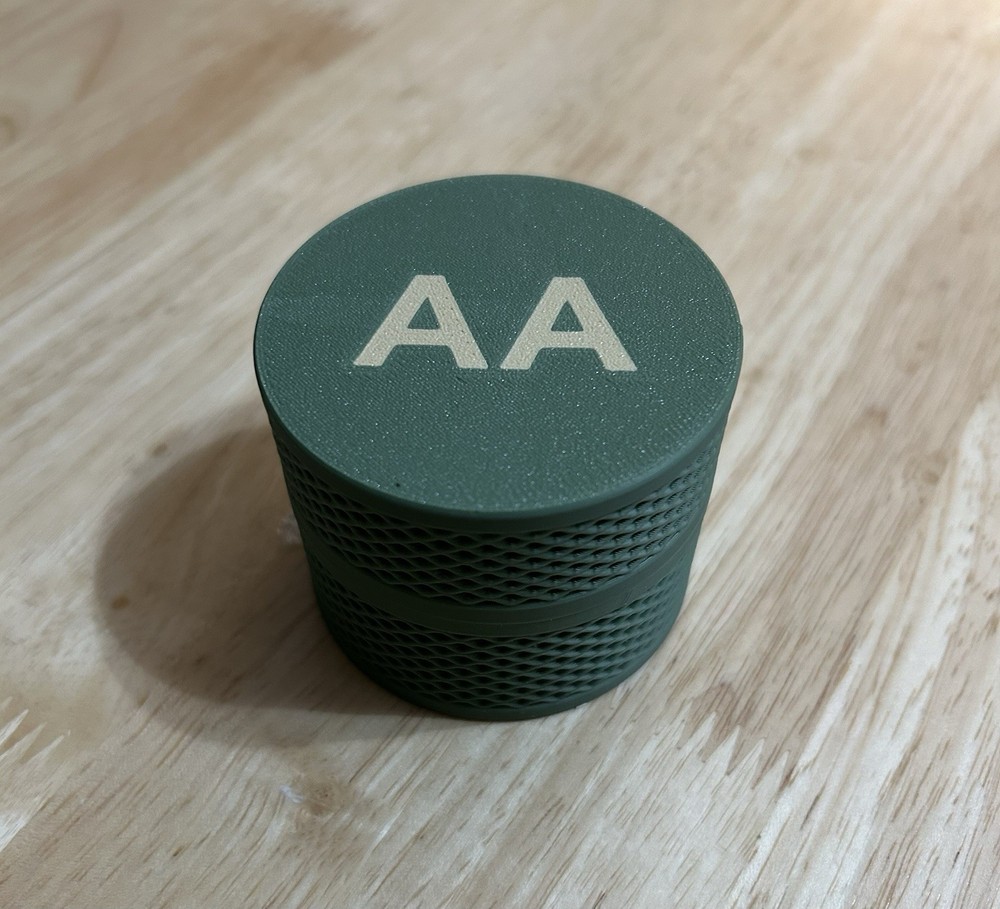 AA Battery Storage Case Holds 8 Made In USA