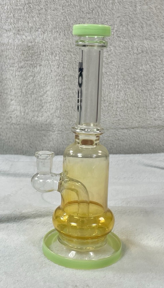 Rock Glass 9in Water Pipe Inline Stem Percolator