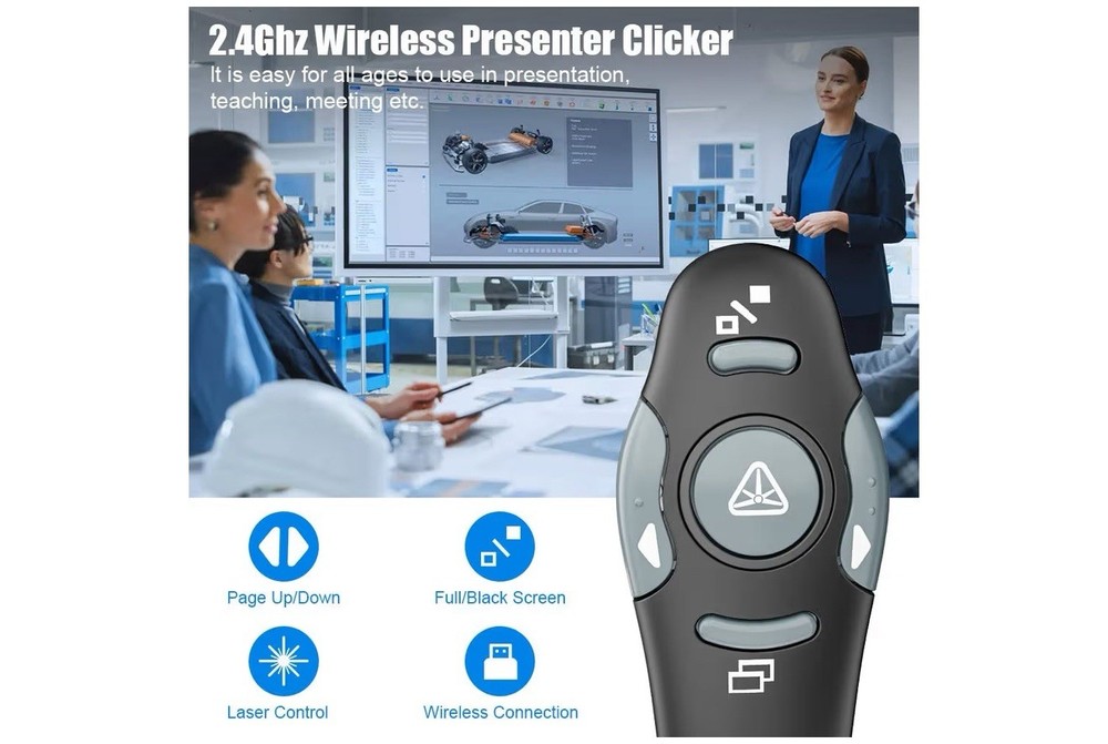 AMERTEER Wireless Presentation clicker for PowerPoint Presentations