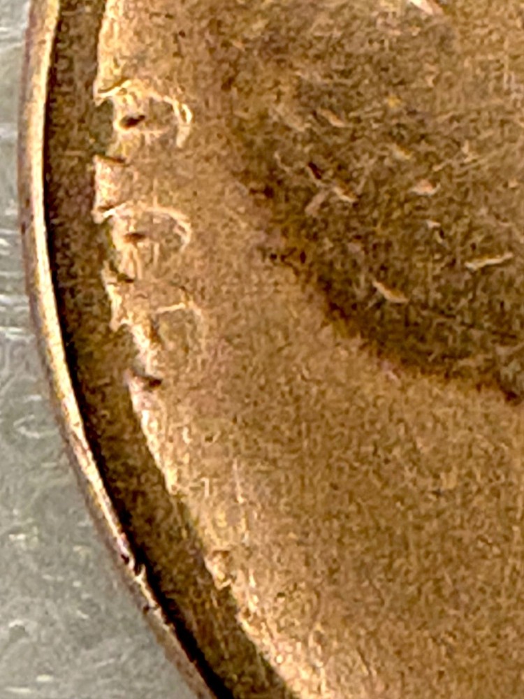 1920 D Lincoln Penny w/Errors Rim+Die Chips, Cracks, Clips & MISSING LETTERS