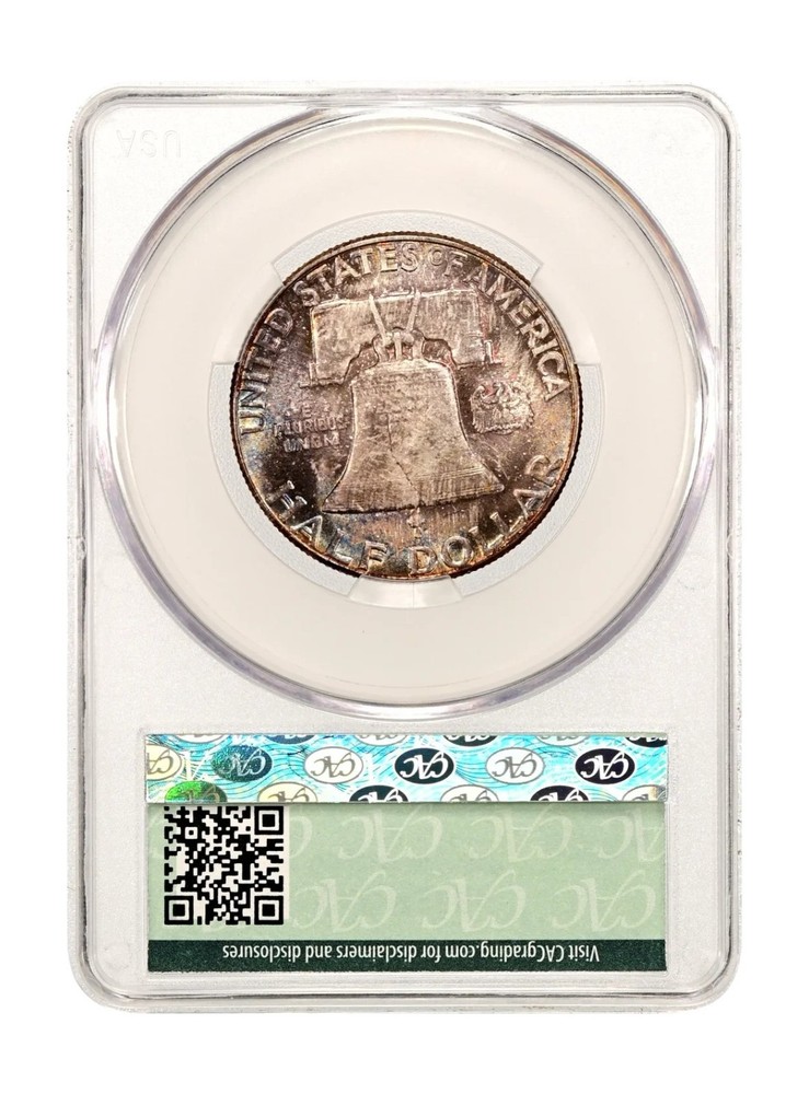 1957 CACG MS66+ Original Mint Set Franklin Half