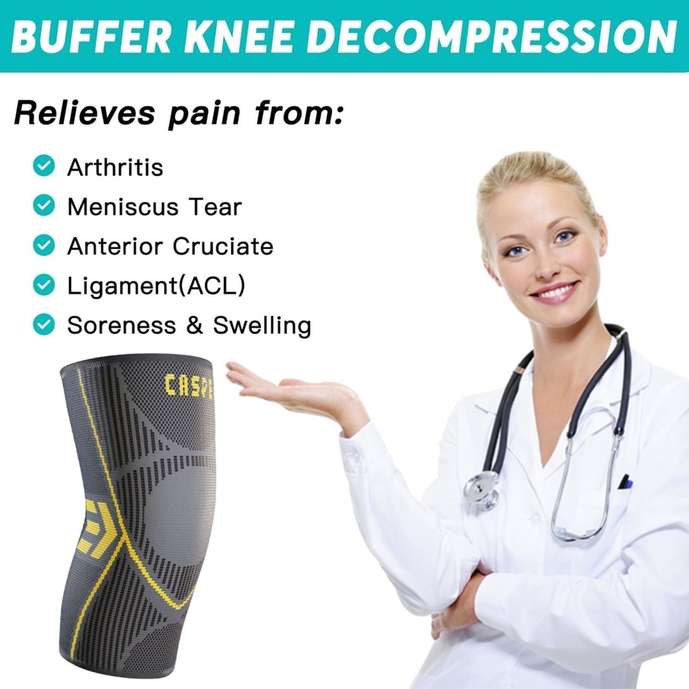 2 Pack Knee Brace for Meniscus Tear Support Joint Arthritis Patella Stabilizer