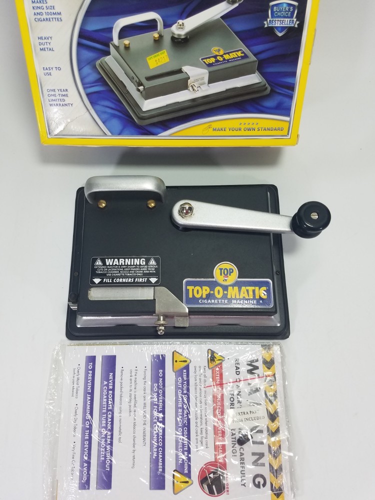 Top-O-Matic Cigarette Rolling Machine Rolls King Size and Regular (100mm) Works