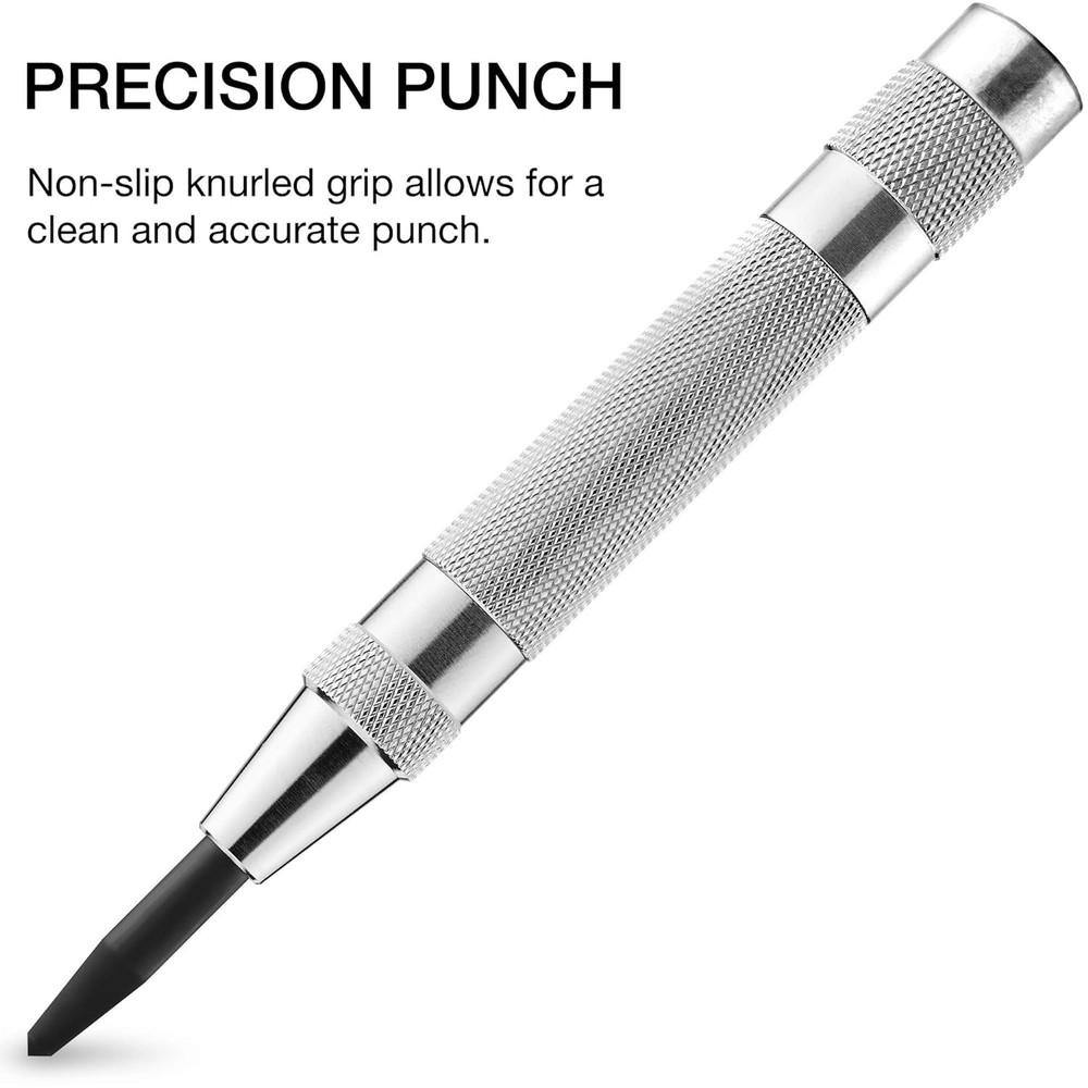 Automatic Center Punch 6in Adjustable Spring Loaded Drill Hole Starter