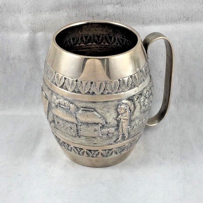 Calcutta Figural Cup-India Sterling Silver - 3 1/2