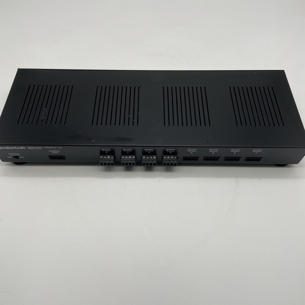 SpeakerCraft S8dc 8 Zone Multi-Room Audio Speaker Selector Switcher - Working