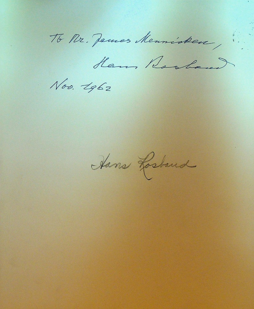 Hans Rosbaud Conductor Autograph Signed Photograph 1960s Facing Front