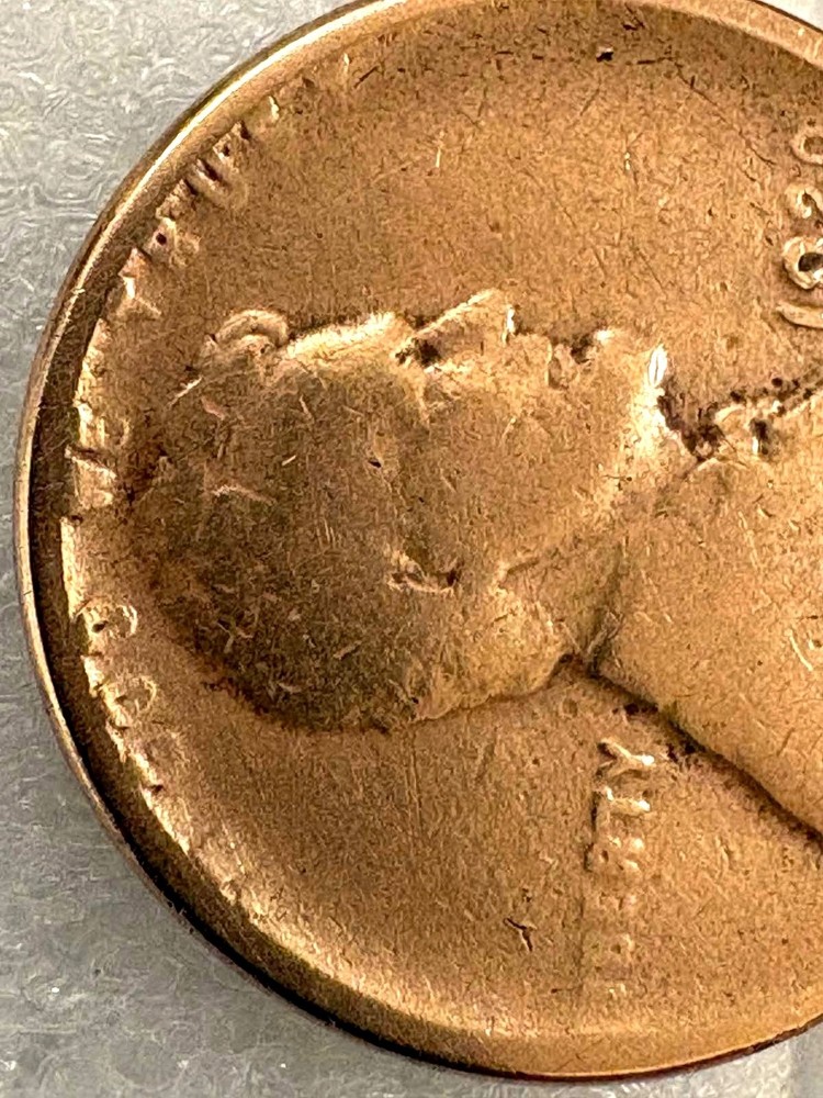 1920 D Lincoln Penny w/Errors Rim+Die Chips, Cracks, Clips & MISSING LETTERS