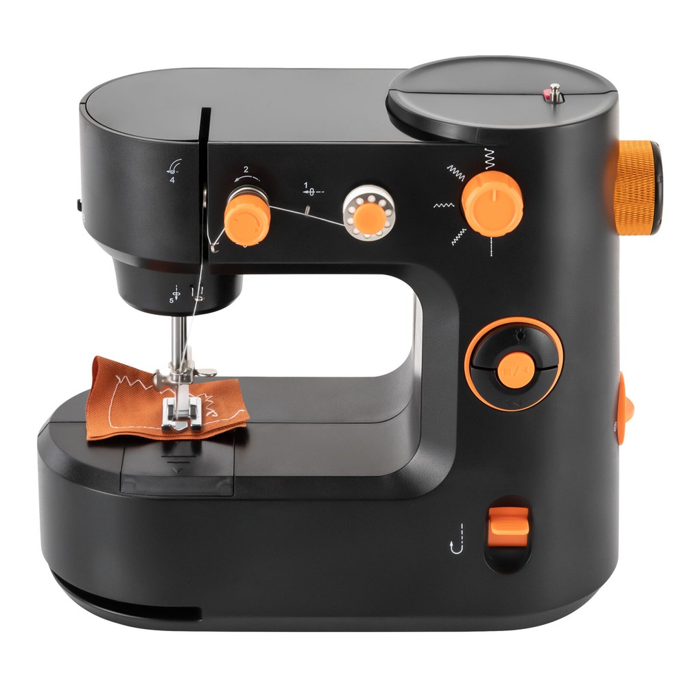 Black Mini Sewing Machine for Beginner Dual Speed Portable Sewing Machine