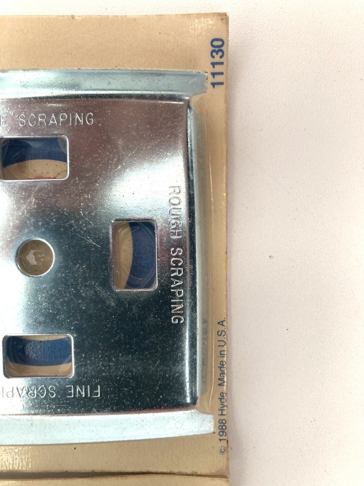 2x Hyde Tools 11130 4-Edge Scraper Replacement Blade 2-1/2" Vtg NOS