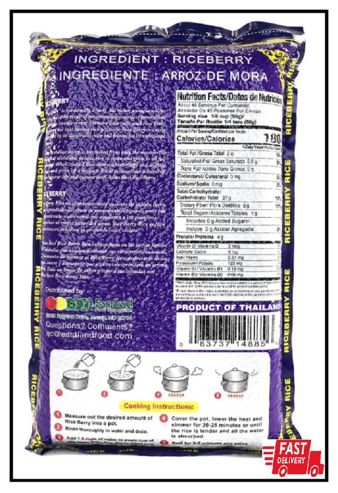 Asian Best Riceberry Rice 5 Lb