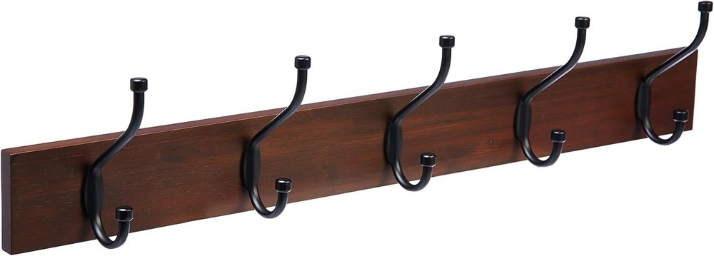Rectangular Farmhouse Wall-Mounted Coat Rack Entryway & Bedroom Storage