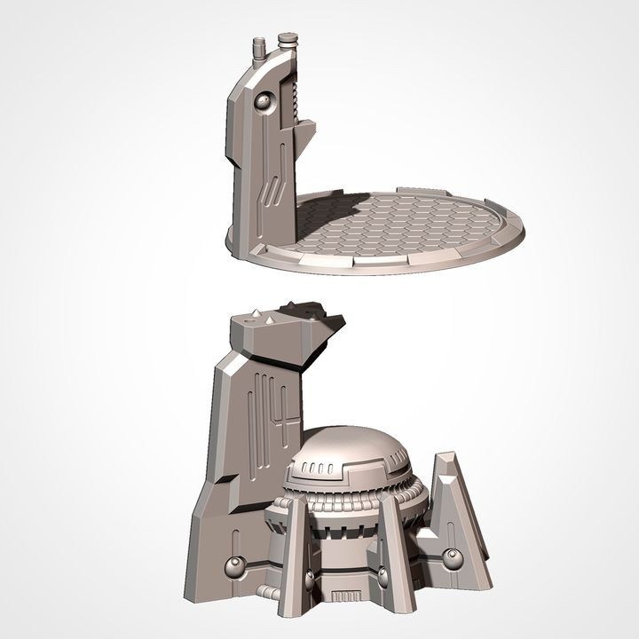 Xenos Large landing Platform - Wargaming Terrain - Sci-fi Greater Good