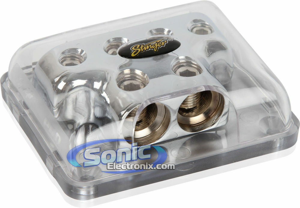 Stinger SPD514 Two 1/0 inputs Four 4 AWG Output Power Distribution Block