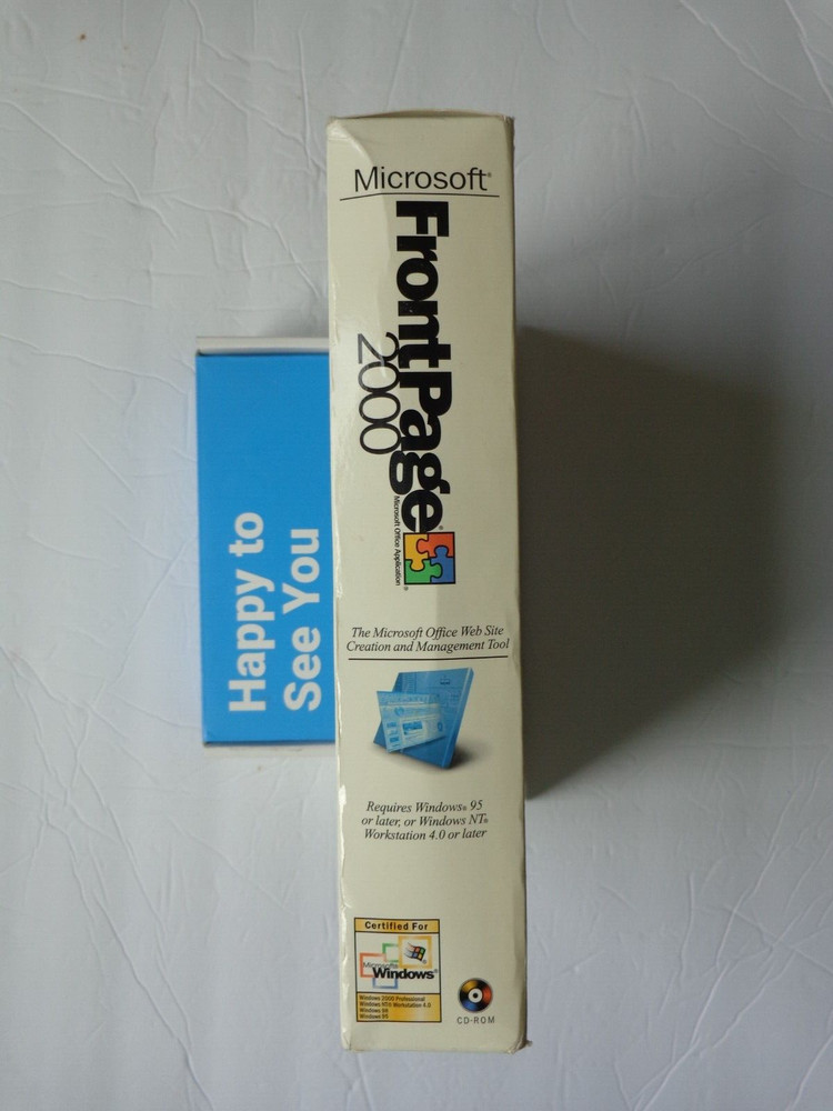 Microsoft FrontPage 2000 For Windows Web Site Software
