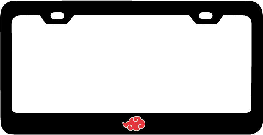 Akatsuki Cloud Black License Plate Frame