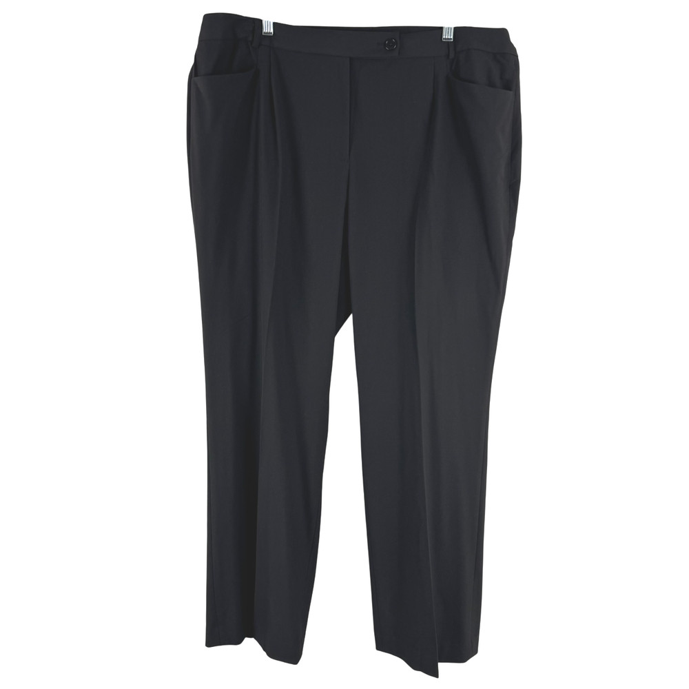 Talbots Heritage Pants 20W Black Polyester Blend Stretch Office NWT PT-2625
