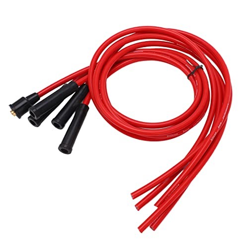 Plug Ignition Wire Set, Plug Ignition Wire Set Red High Performance Silicone