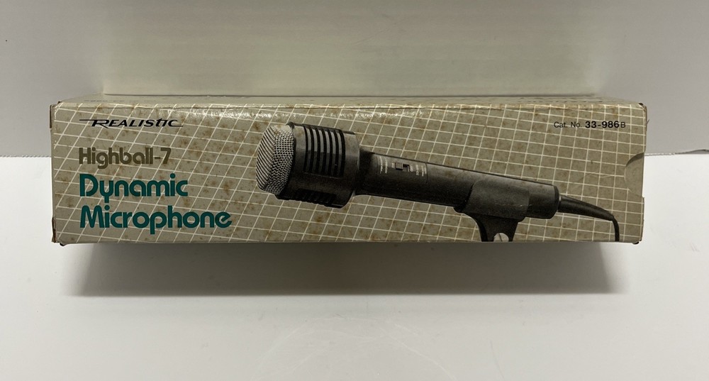 Realistic Highball-7 Dynamic Microphone Cat No. 33-986B T5