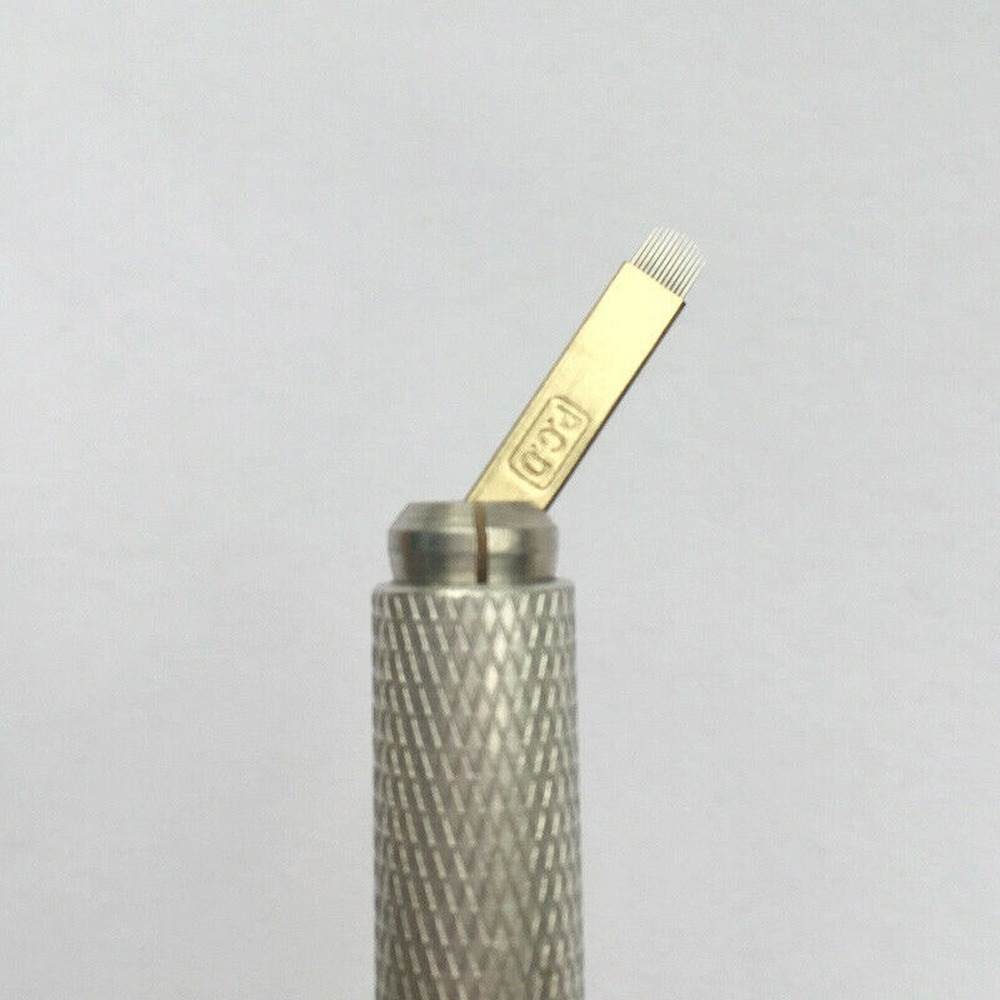 100pcs PCD 12 Pins U Shape Needles Microblading Tattoo Permanent Makeup Blades