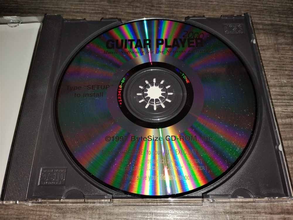 Guitar Player 2000 PC CD-ROM 1997 Bytesize Music Software for Windows 95 and 3.1
