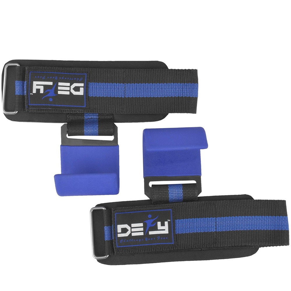 Weight Lifting Hooks Heavy Duty Lifting Wrist Straps for Pull-ups Thick Padde...