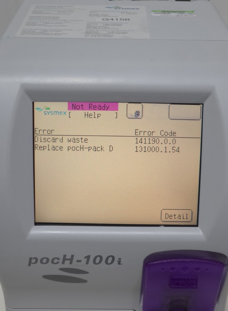 Sysmex pocH-100i Automated CBC Analyzer