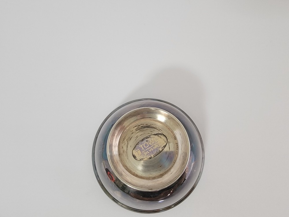 Vintage Towle Silver Bowl with Red Interior