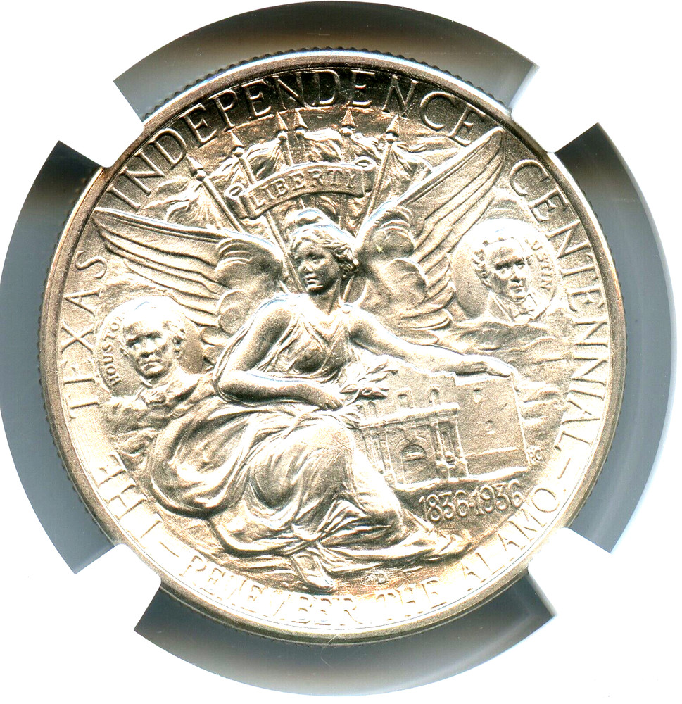 1937-D Texas Silver Commemorative, NGC MS66+