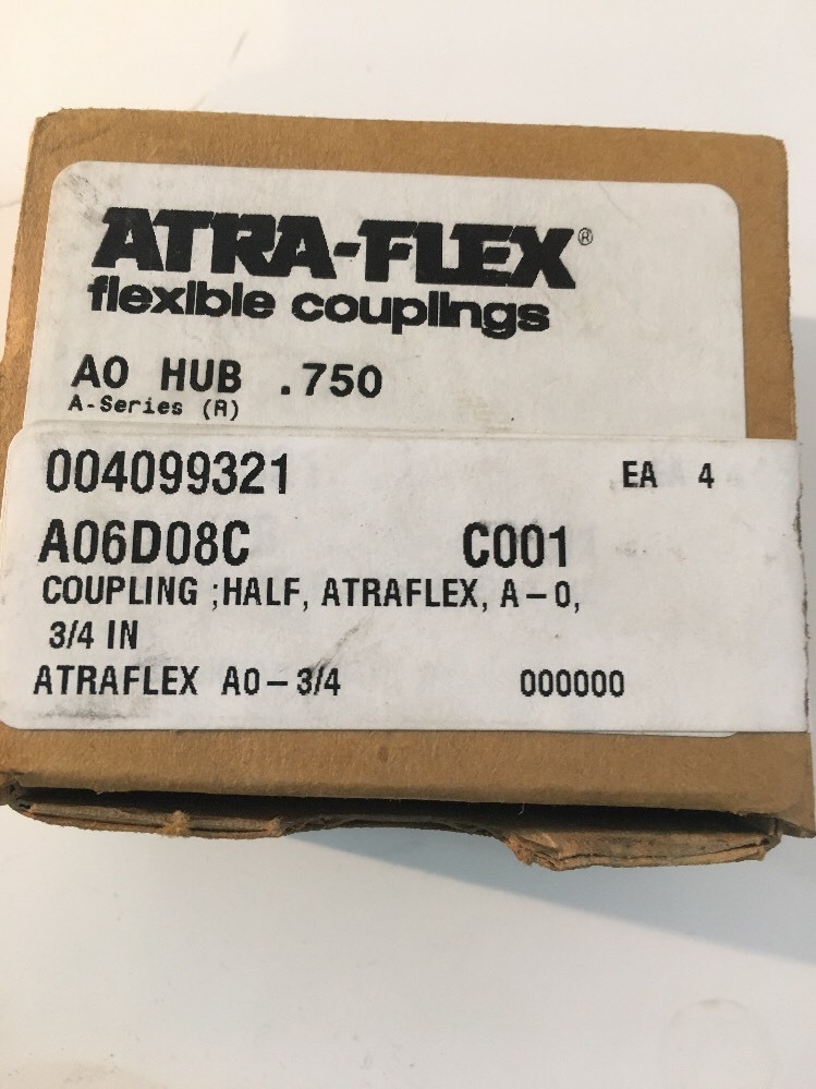 ATRA-FLEX Couplings FLEXIBLE COUPLINGS,--- AO HUB .750