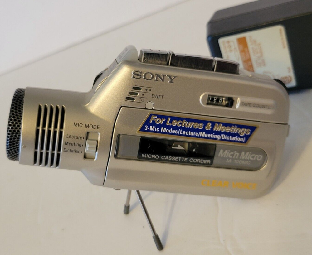 Sony Clear Voice Mic'n Micro M-100MC Micro Cassette Recorder (READ DESCRIPTION)