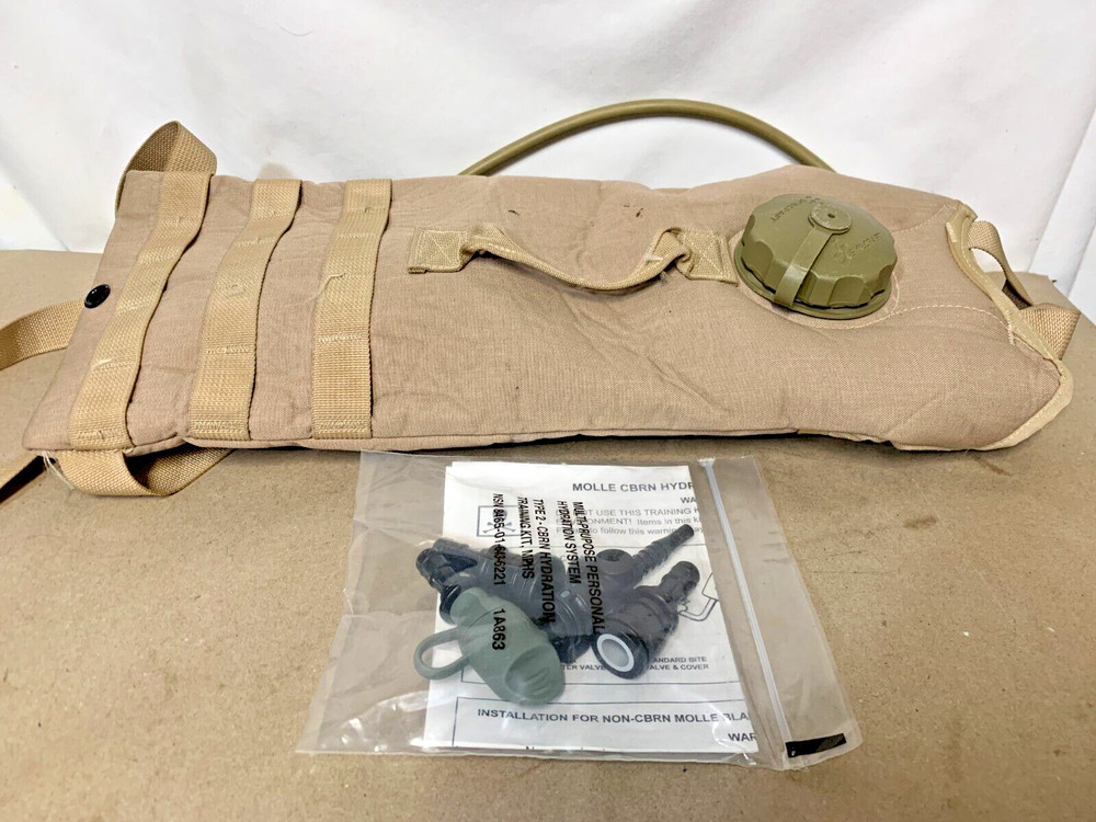 MOLLE II Modular Lightweight Hydration Carrier Desert Tan Bundle w New Bite Kit