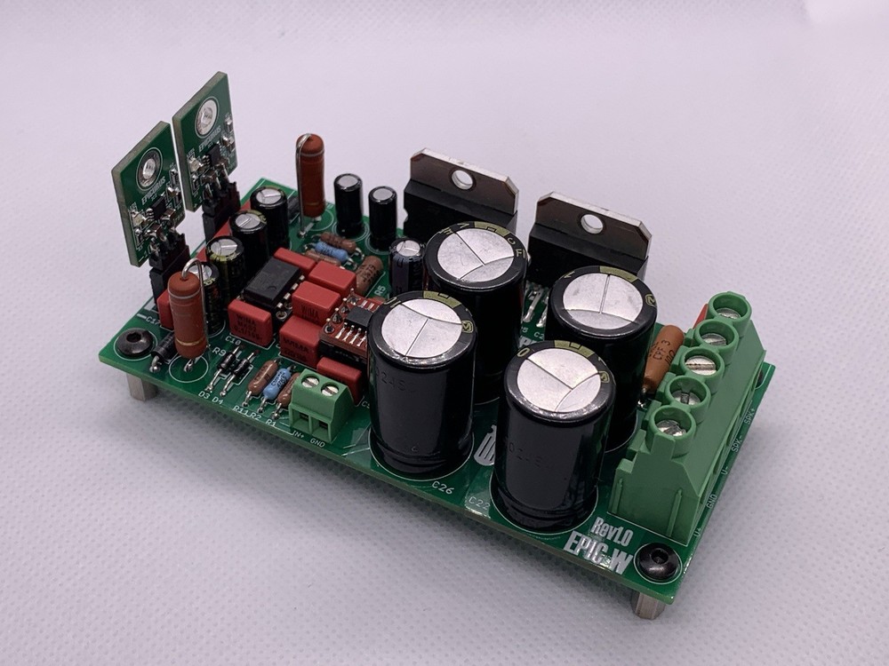 Parallel TDA7293 Power Amplifier with Input Buffer and DC Servo 1x BARE PCB