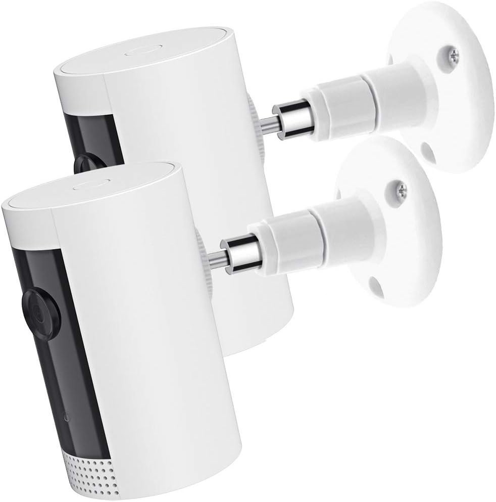 2-Pack Ring Camera Wall Mount - 360° Adjustable Bracket for Indoor & Outdoor Use