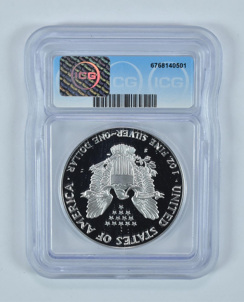 1990-S American Silver Eagle PR70 DCAM ICG