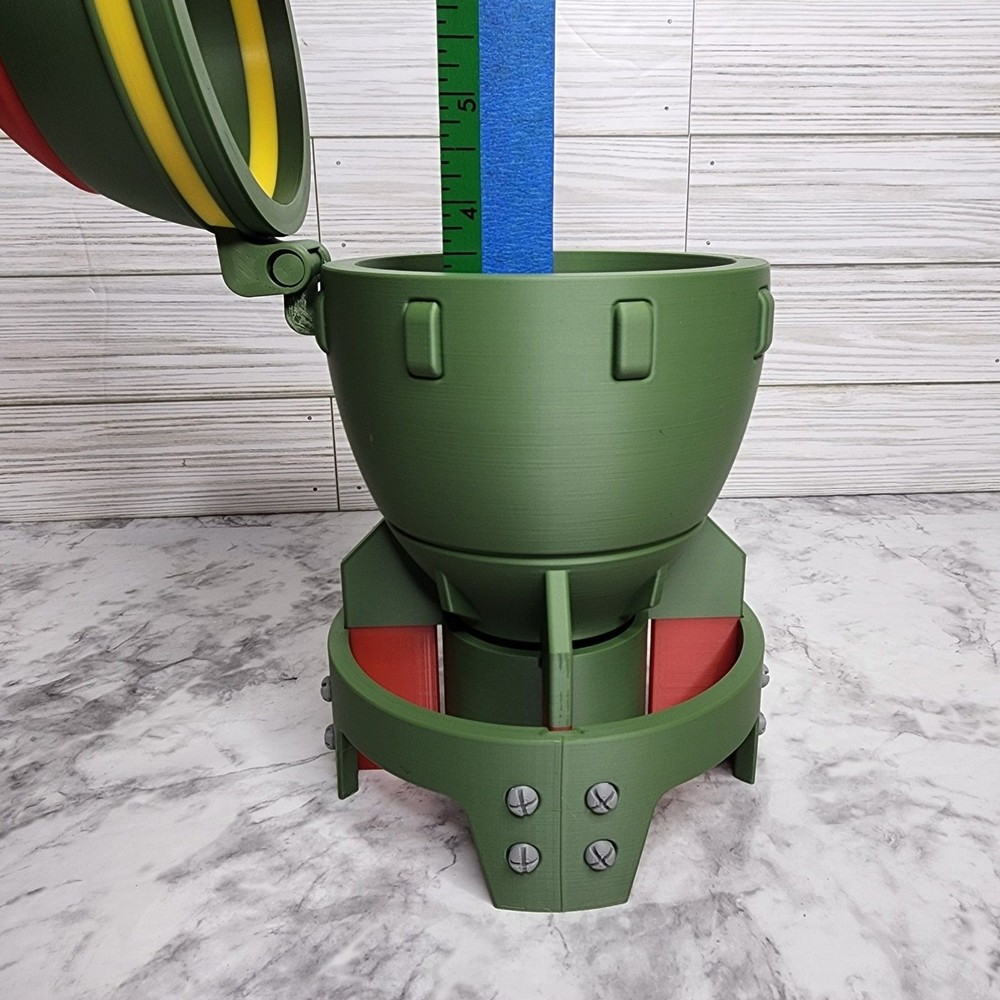 Fallout Mini Nuke Container 3D Printed Prop Container Planter Fat Man Ammo