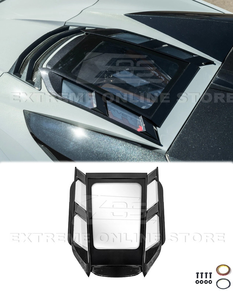 Fits 20-Up Corvette C8 Convertible HTC Tonneau Rear Hatch Upper Window Inserts