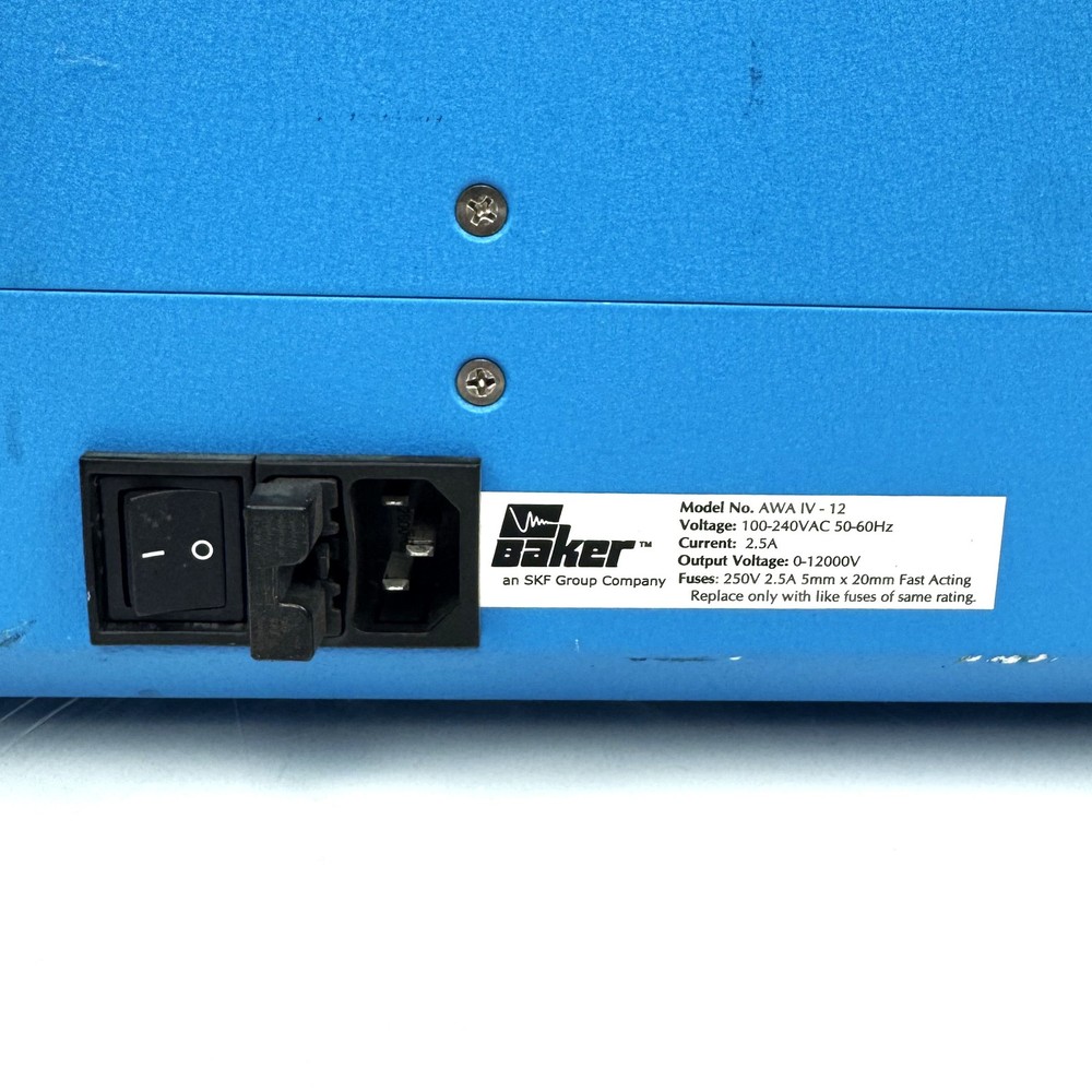 Megger SKF Static Motor Analyzer Baker AWA-IV 12kV Motor Tester / Analyzer